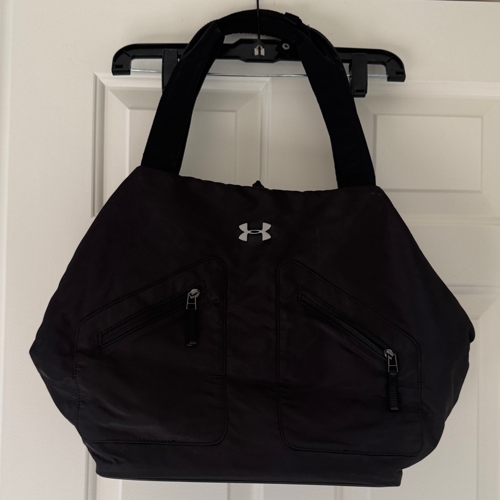 Under Armour Black Tote with Zipper Pockets